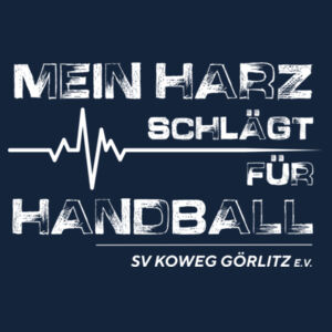 T-Shirt Damen "Mein Harz schlägt für Handball" Design