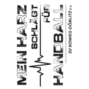 Trinkflasche "Mein Harz schlägt für Handball" Design
