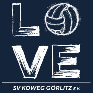 T-Shirt Damen "Love Volleyball" Design