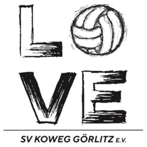 Trinkflasche "Love Volleyball" Design